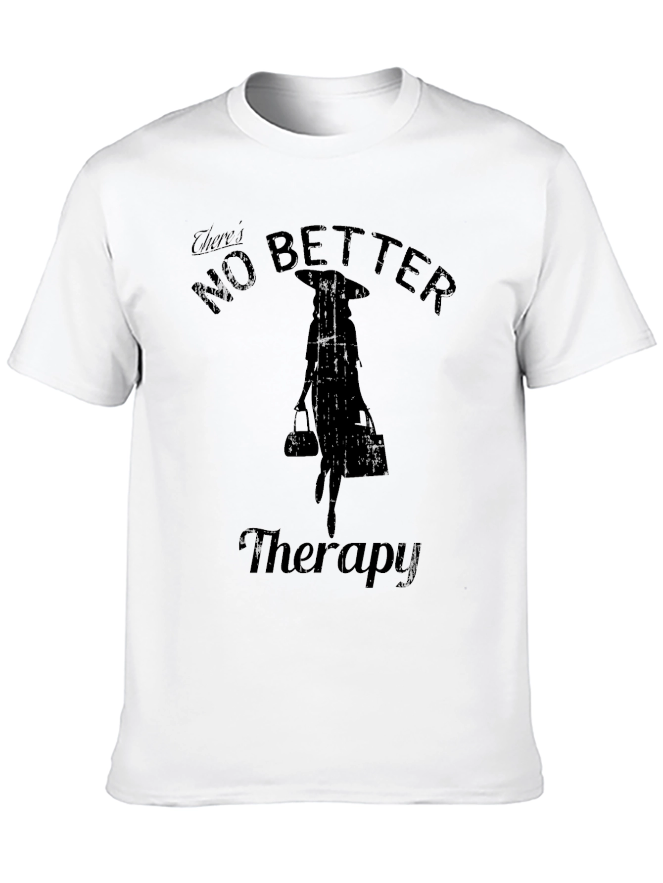 No Better Therapy Black Graphic T-Shirt