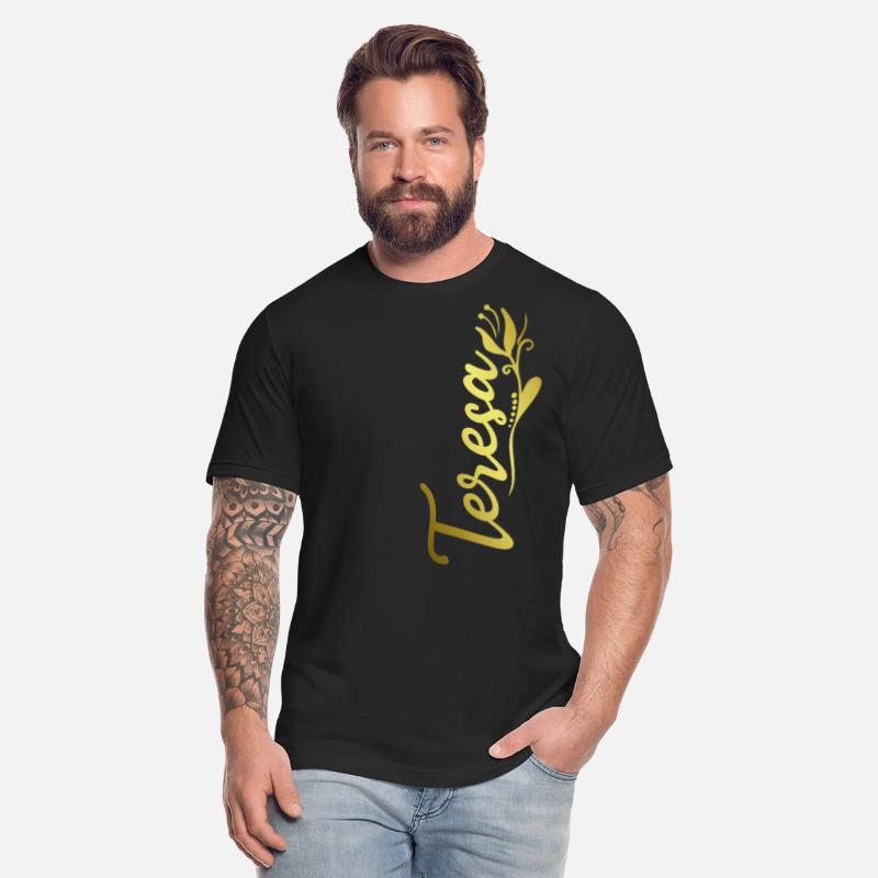 Teresa Name Faux Gold Tulip Flourish
