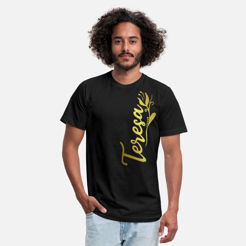 Teresa Name Faux Gold Tulip Flourish