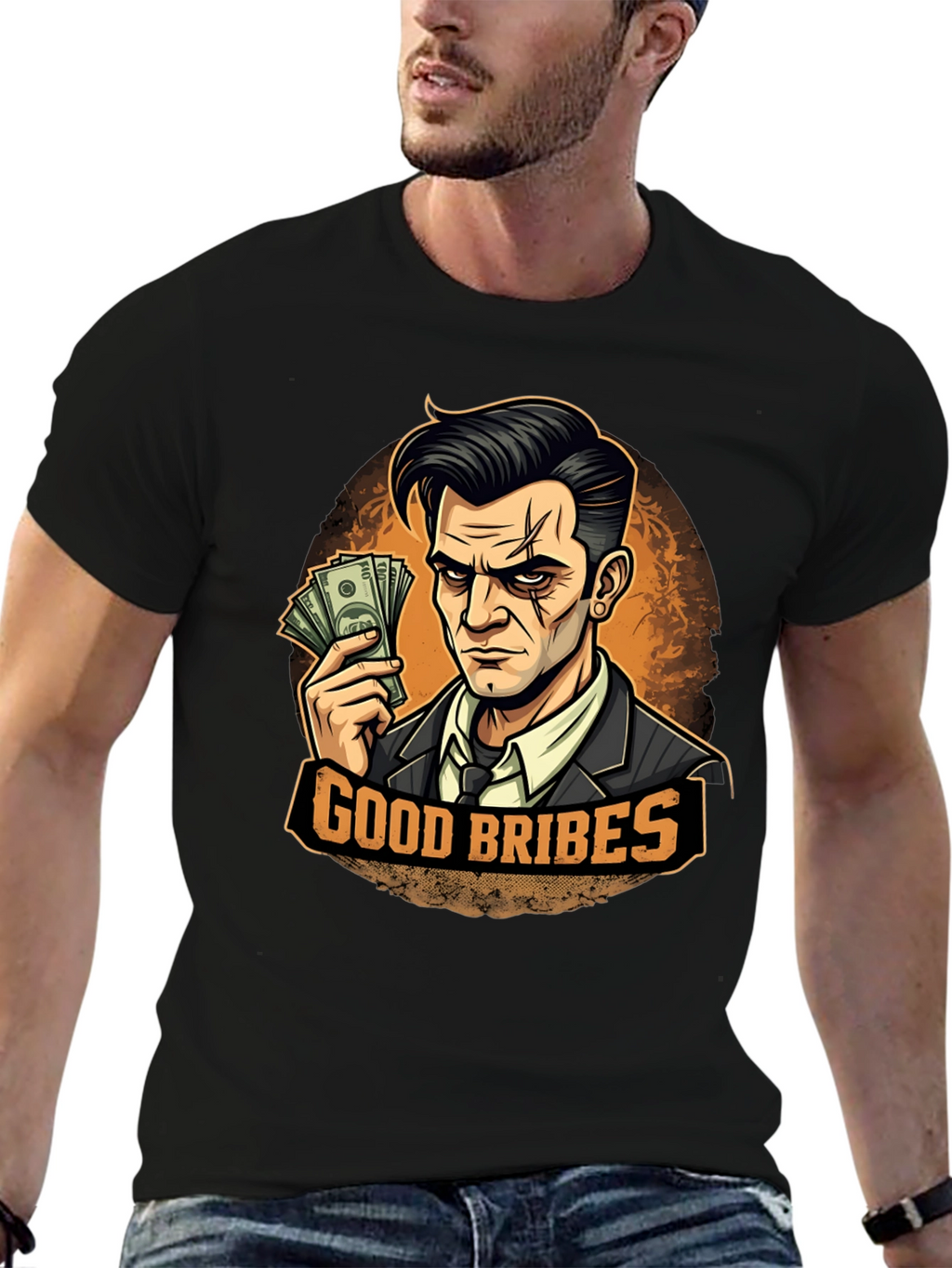 Good Bribes Graphic T-Shirt - Black