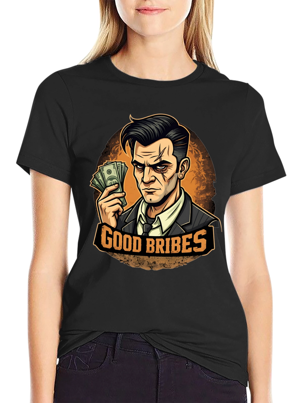 Good Bribes Graphic T-Shirt - Black