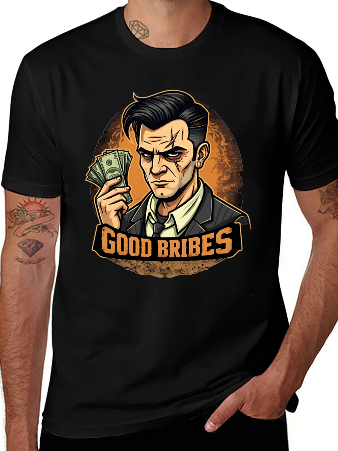 Good Bribes Graphic T-Shirt - Black