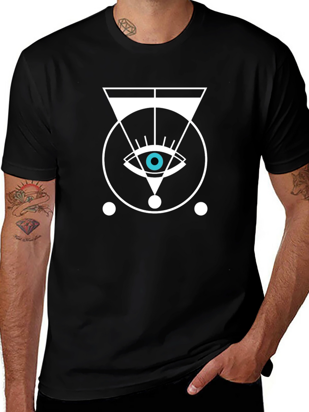 Mystic Eye Graphic Black T-Shirt