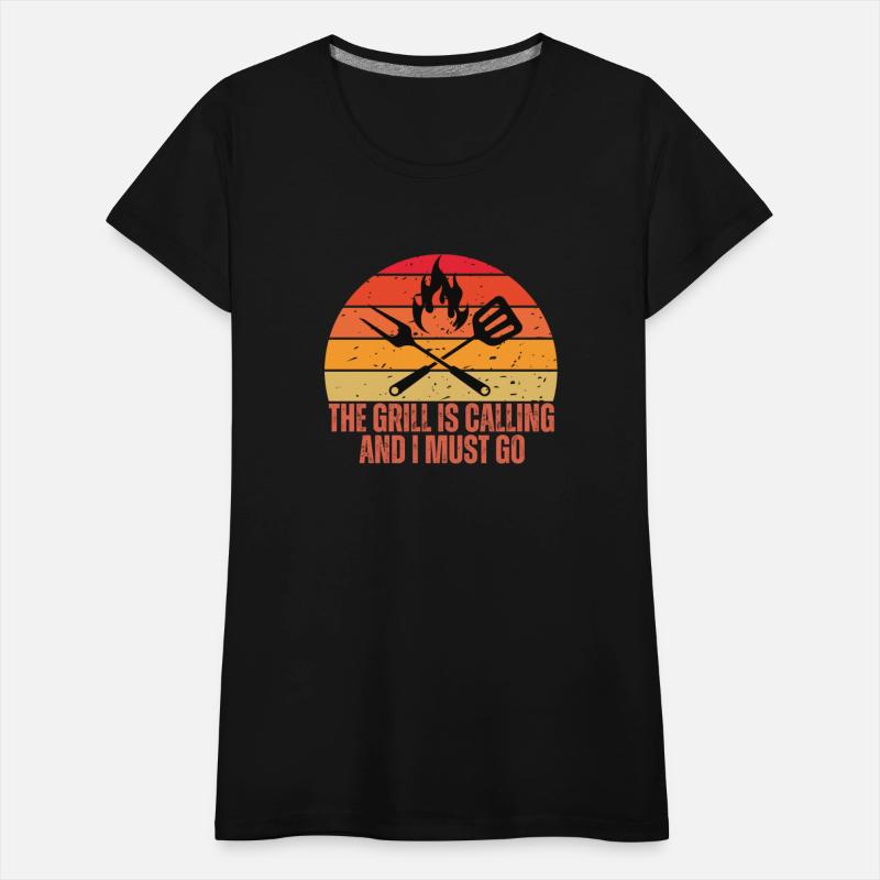 The Grill is Calling And I Must Go Retro Sunset