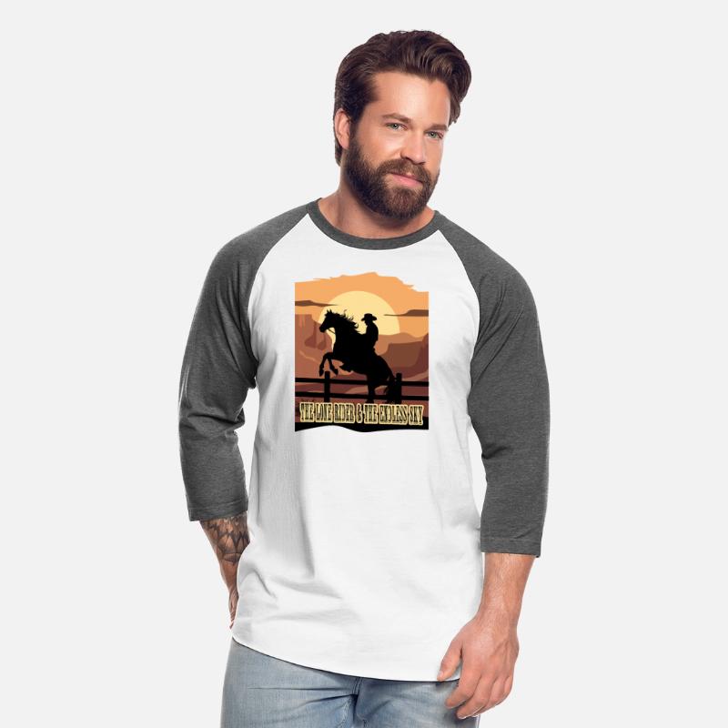 The lone rider and the endless sky
