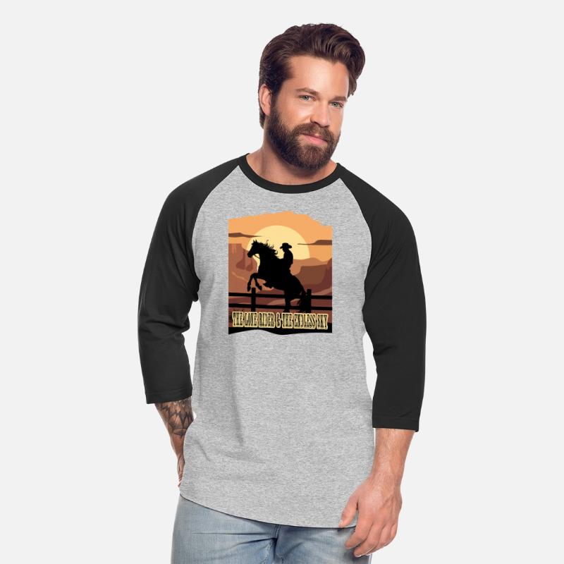 The lone rider and the endless sky