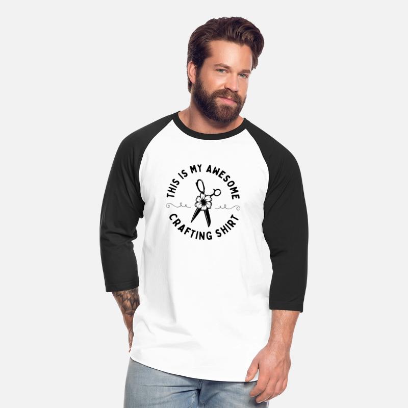 This is My Awesome Crafting Shirt Black Letters