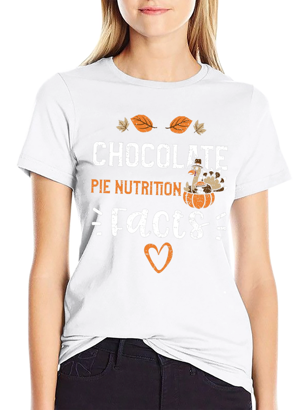 Chocolate Pie Nutrition Facts Graphic T-Shirt