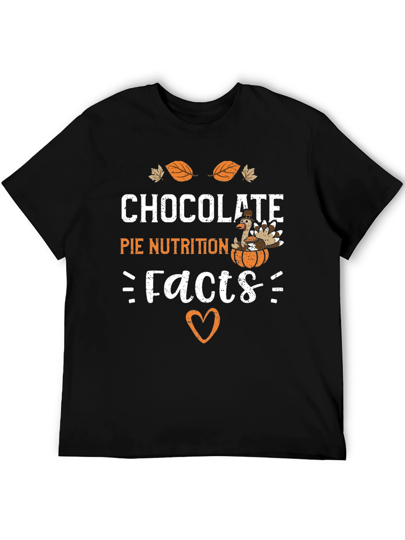 Chocolate Pie Nutrition Facts Graphic T-Shirt