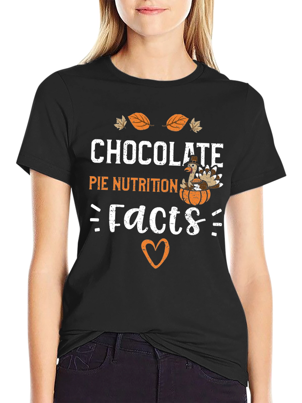 Chocolate Pie Nutrition Facts Graphic T-Shirt