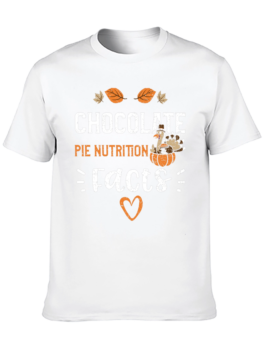 Chocolate Pie Nutrition Facts Graphic T-Shirt