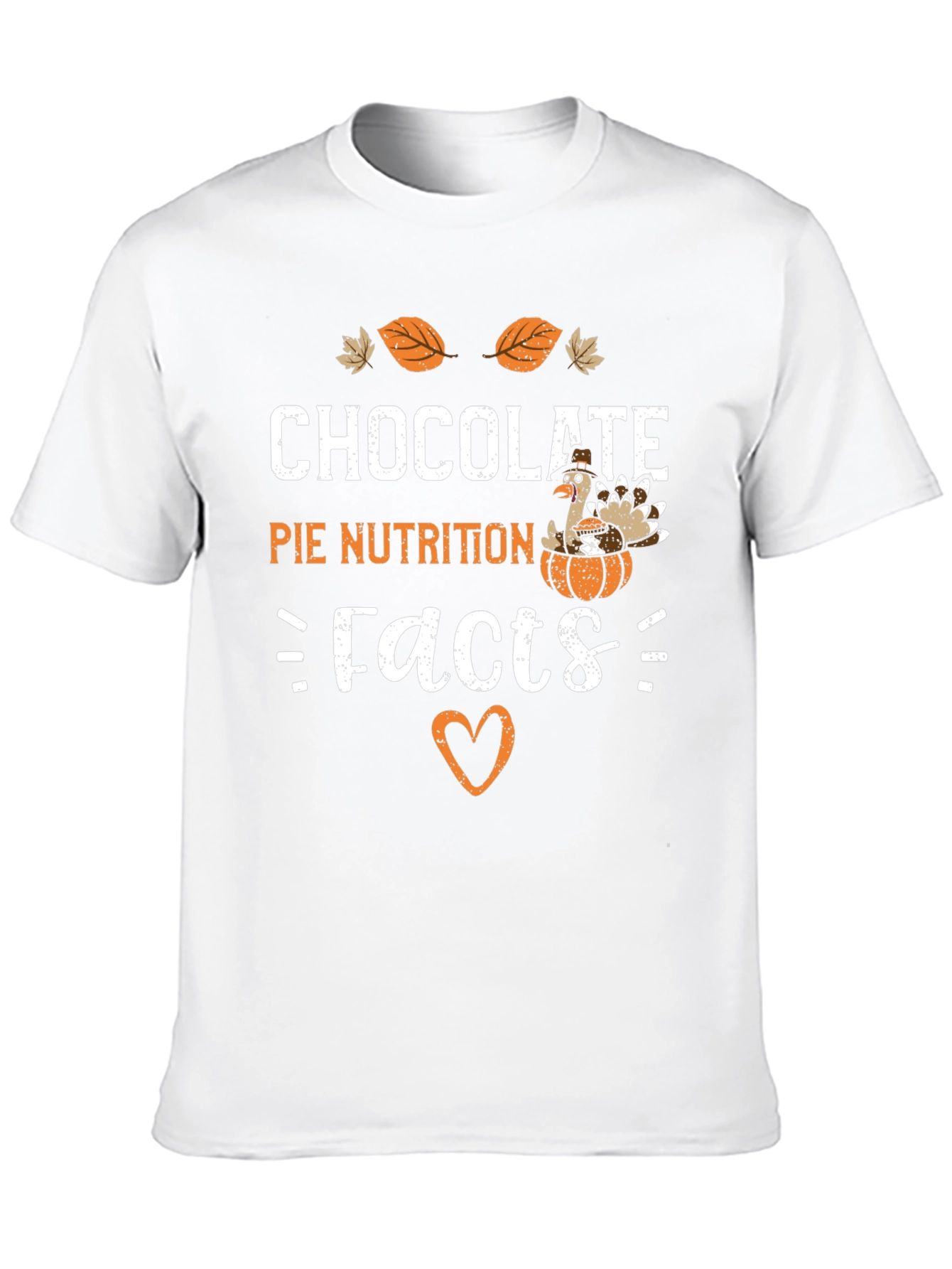 Chocolate Pie Nutrition Facts Graphic T-Shirt