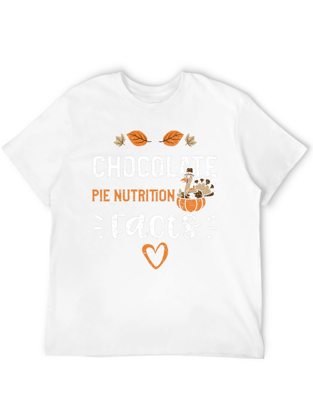 Chocolate Pie Nutrition Facts Graphic T-Shirt