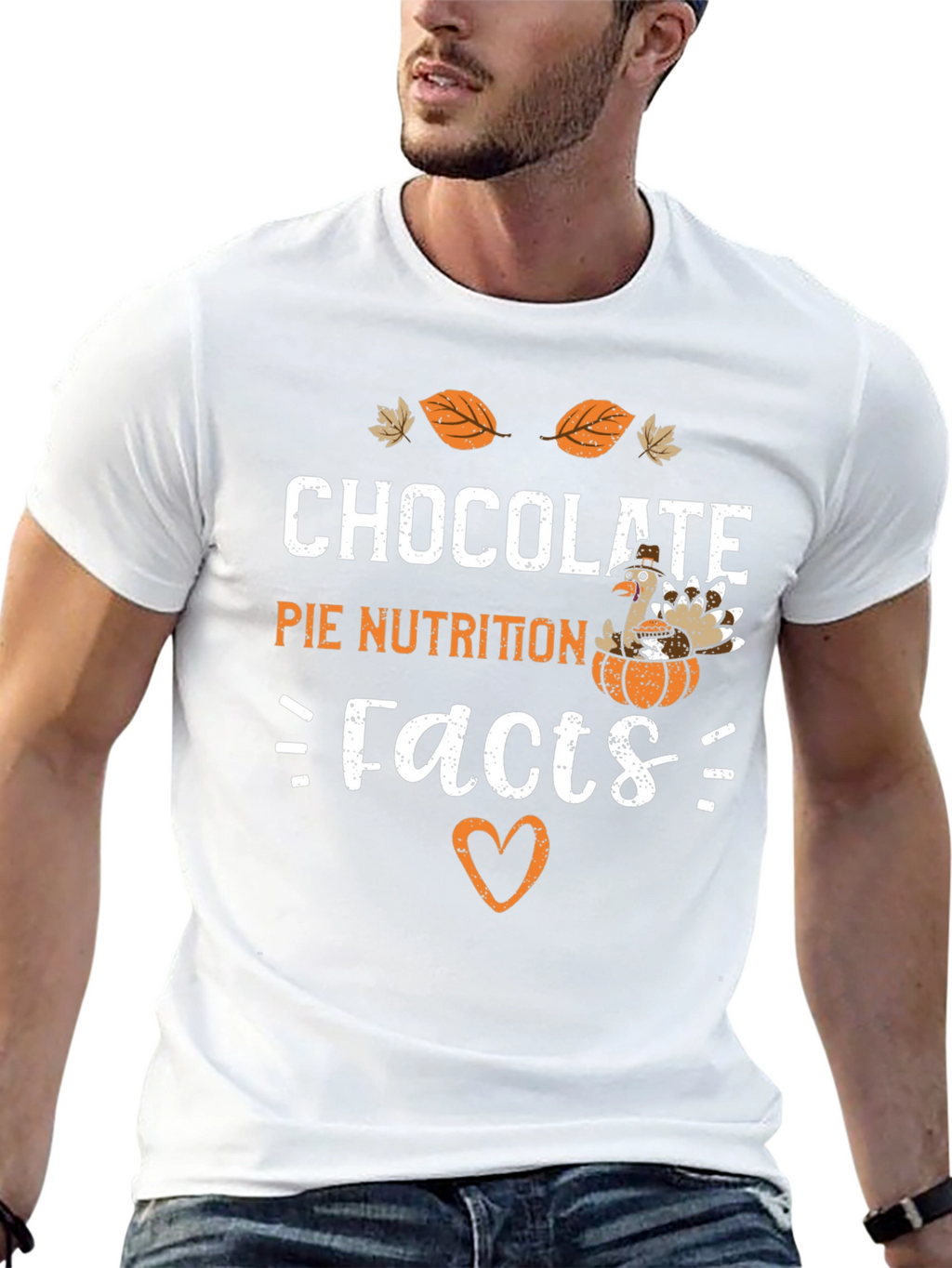 Chocolate Pie Nutrition Facts Graphic T-Shirt