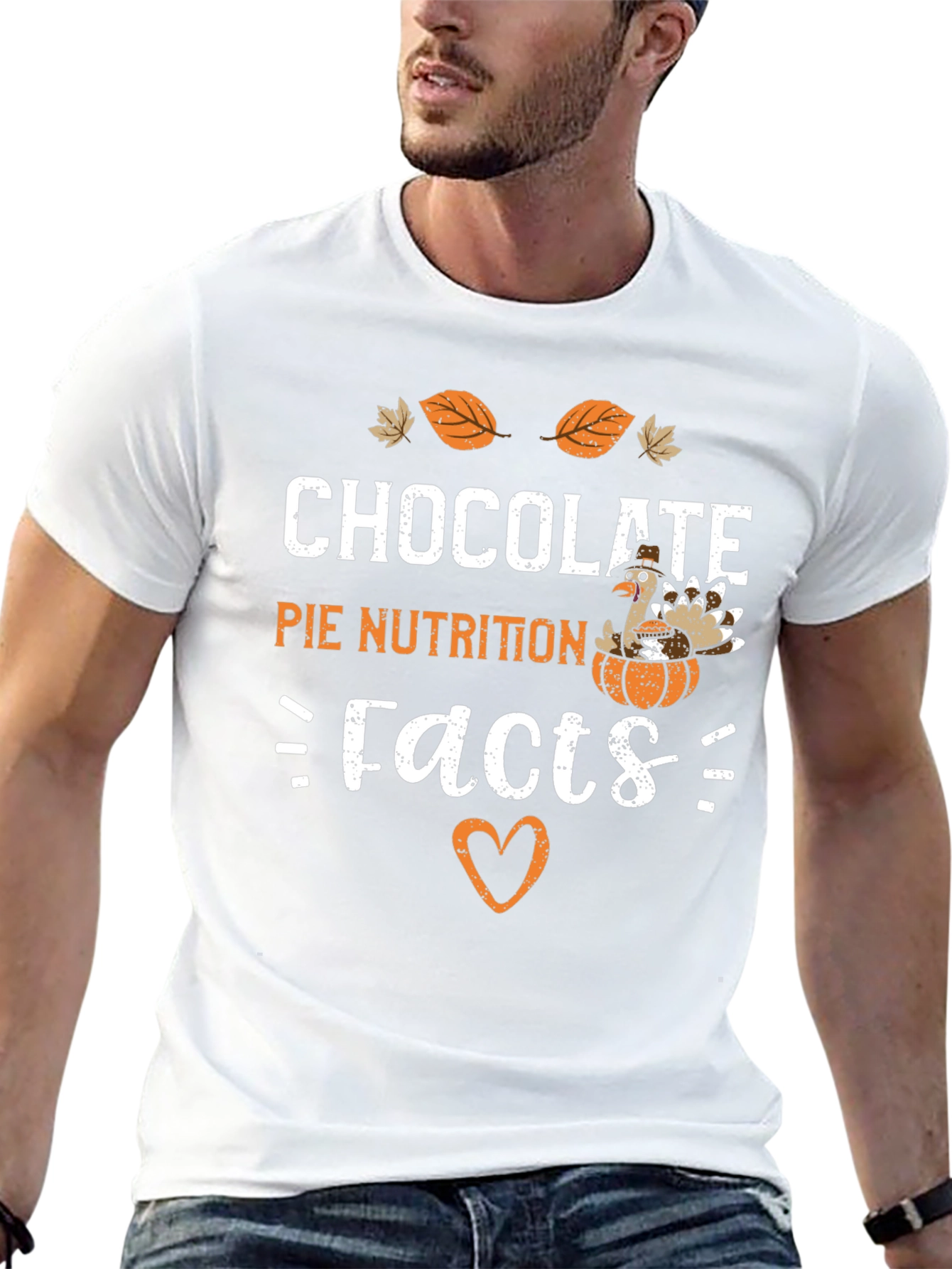 Chocolate Pie Nutrition Facts Graphic T-Shirt