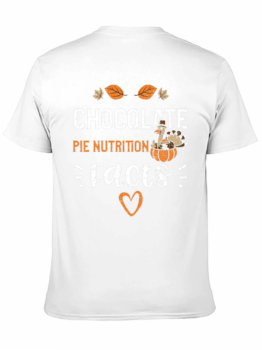 Chocolate Pie Nutrition Facts Graphic T-Shirt