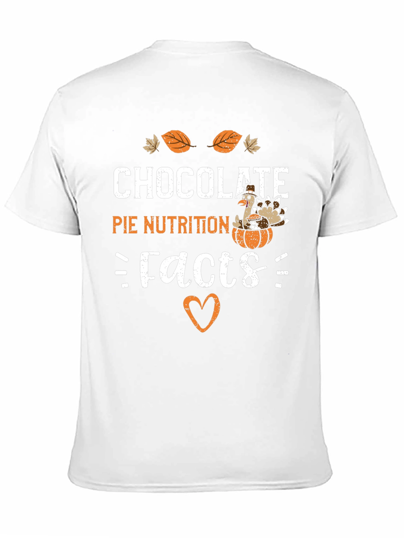 Chocolate Pie Nutrition Facts Graphic T-Shirt