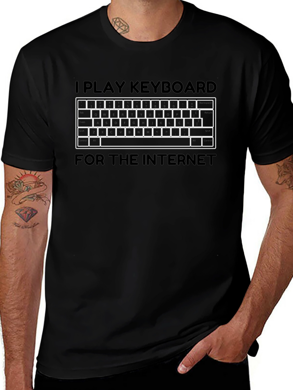 I Play Keyboard for The Internet T-Shirt