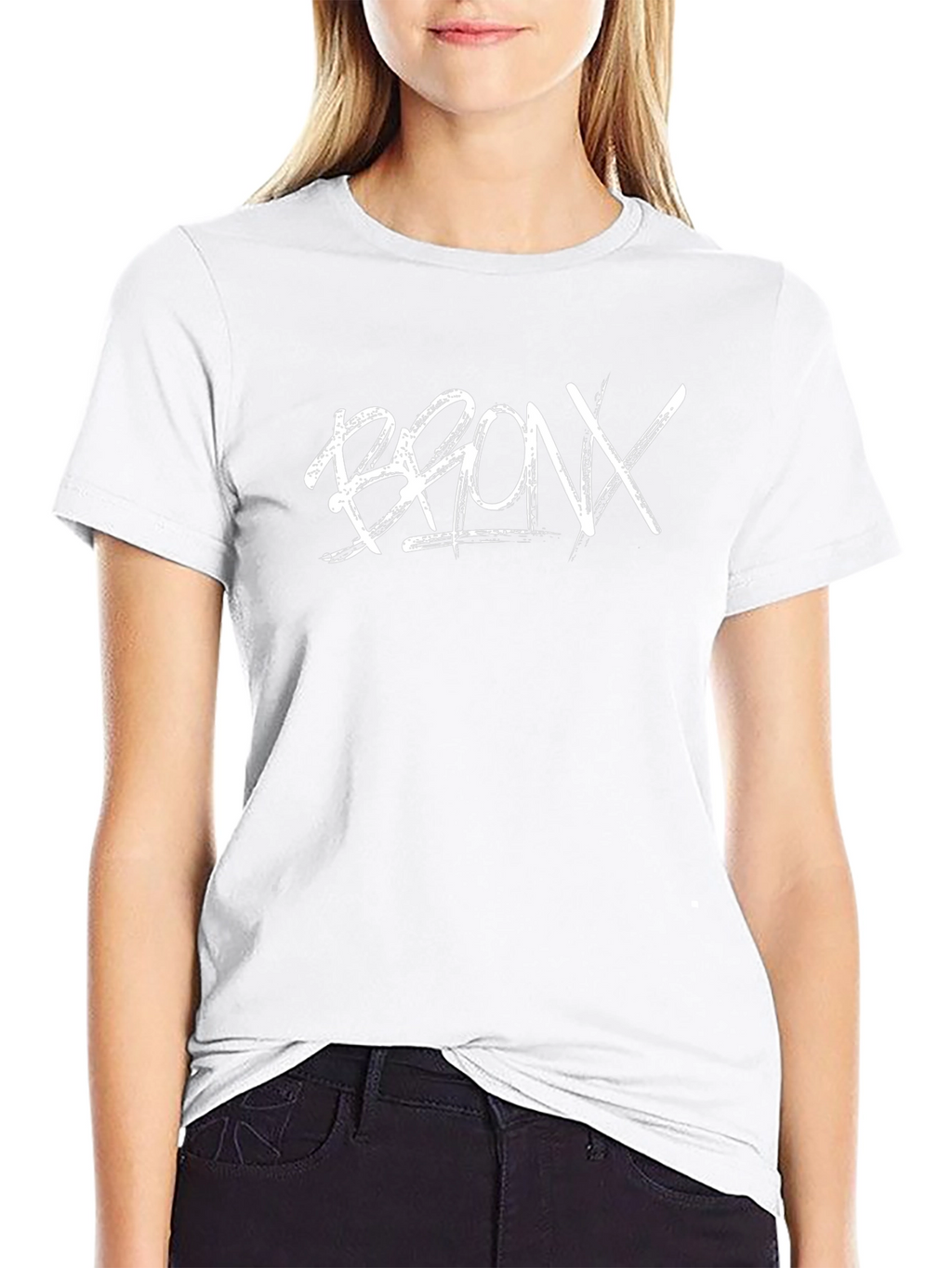 Bronx T-Shirt - Black Crew Neck Graphic Tee