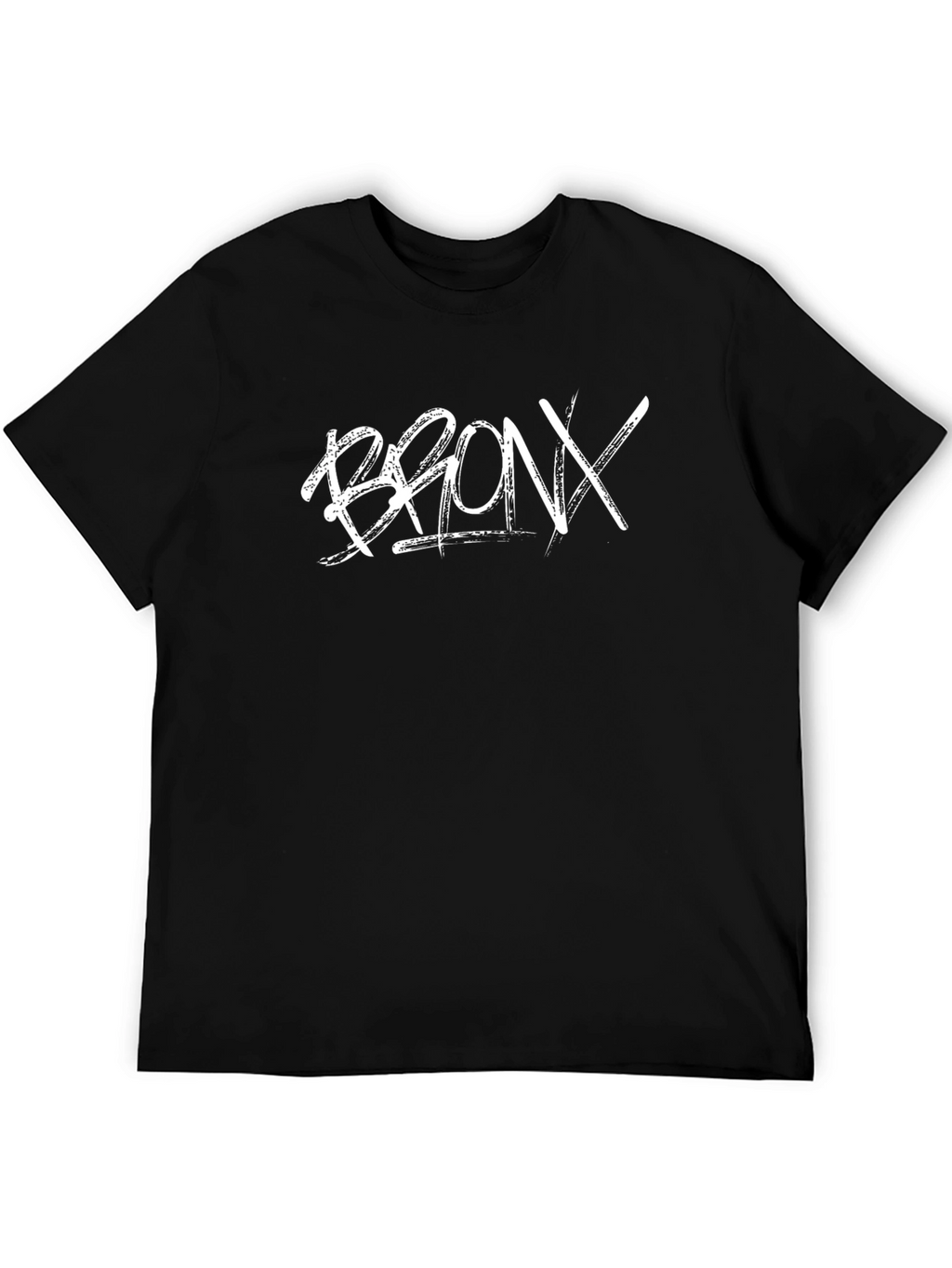 Bronx T-Shirt - Black Crew Neck Graphic Tee