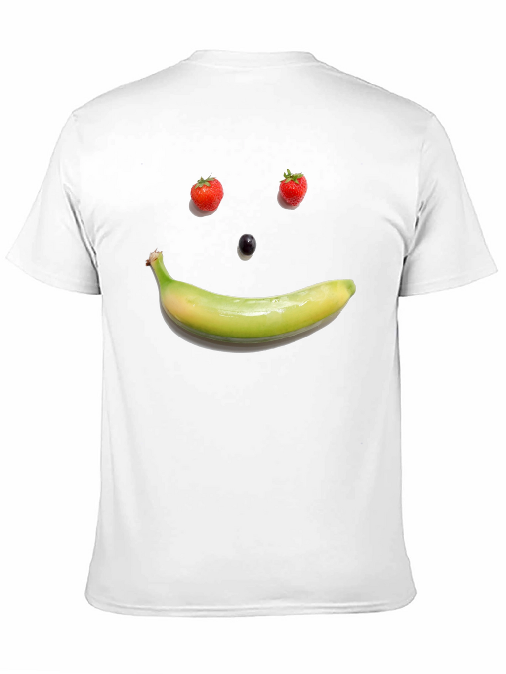 Fruit Face Graphic Tee - Black Cotton T-Shirt