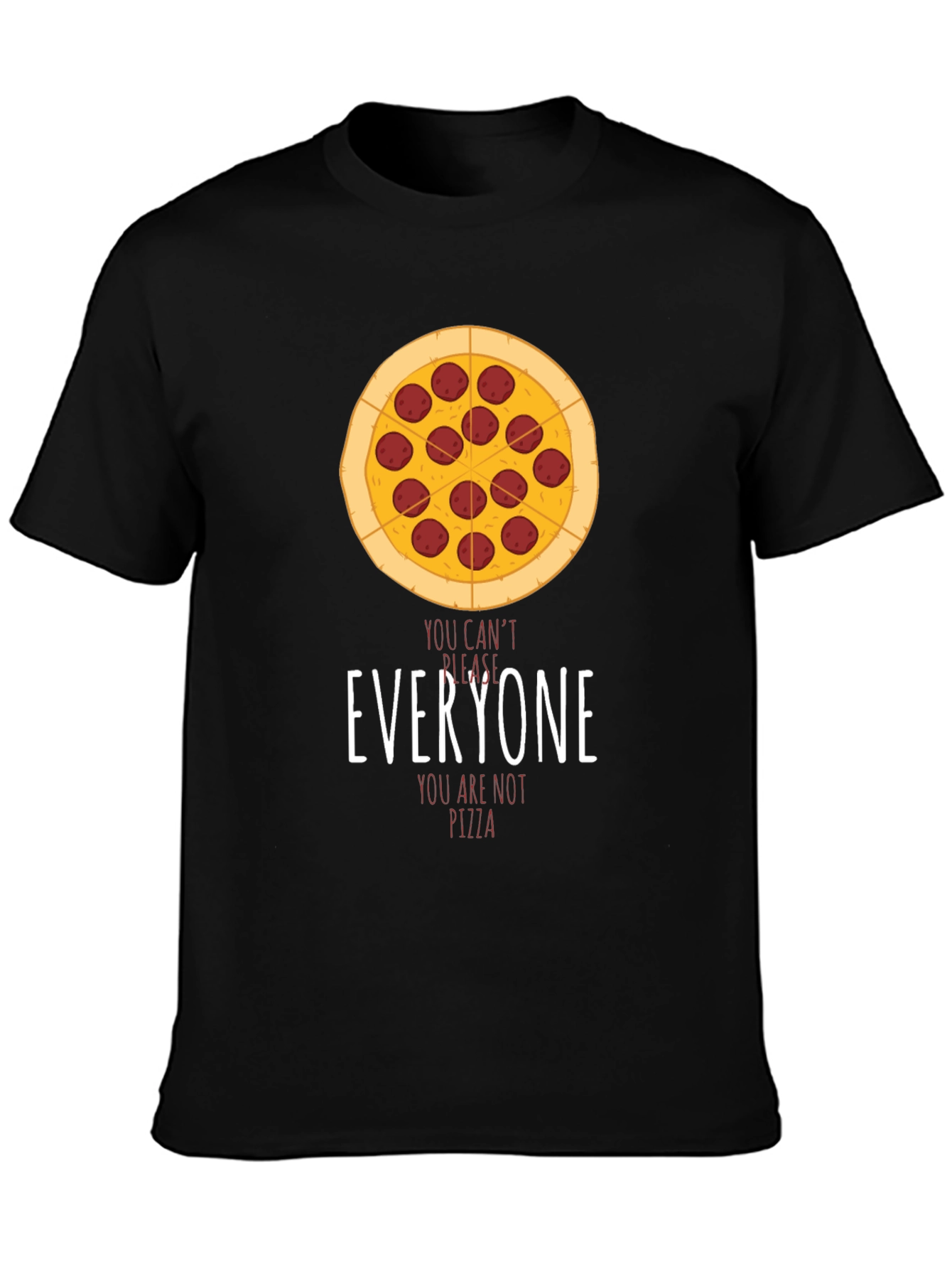 Pizza Graphic T-Shirt - You Cant Please Everyone!