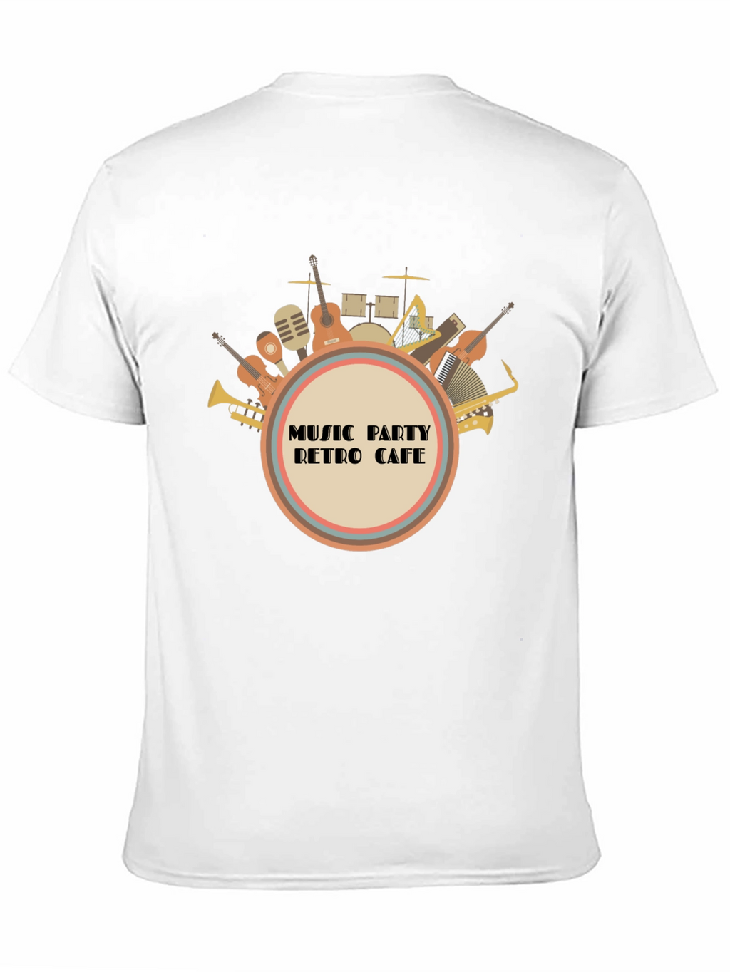 Music Party Retro Cafe Graphic Tee