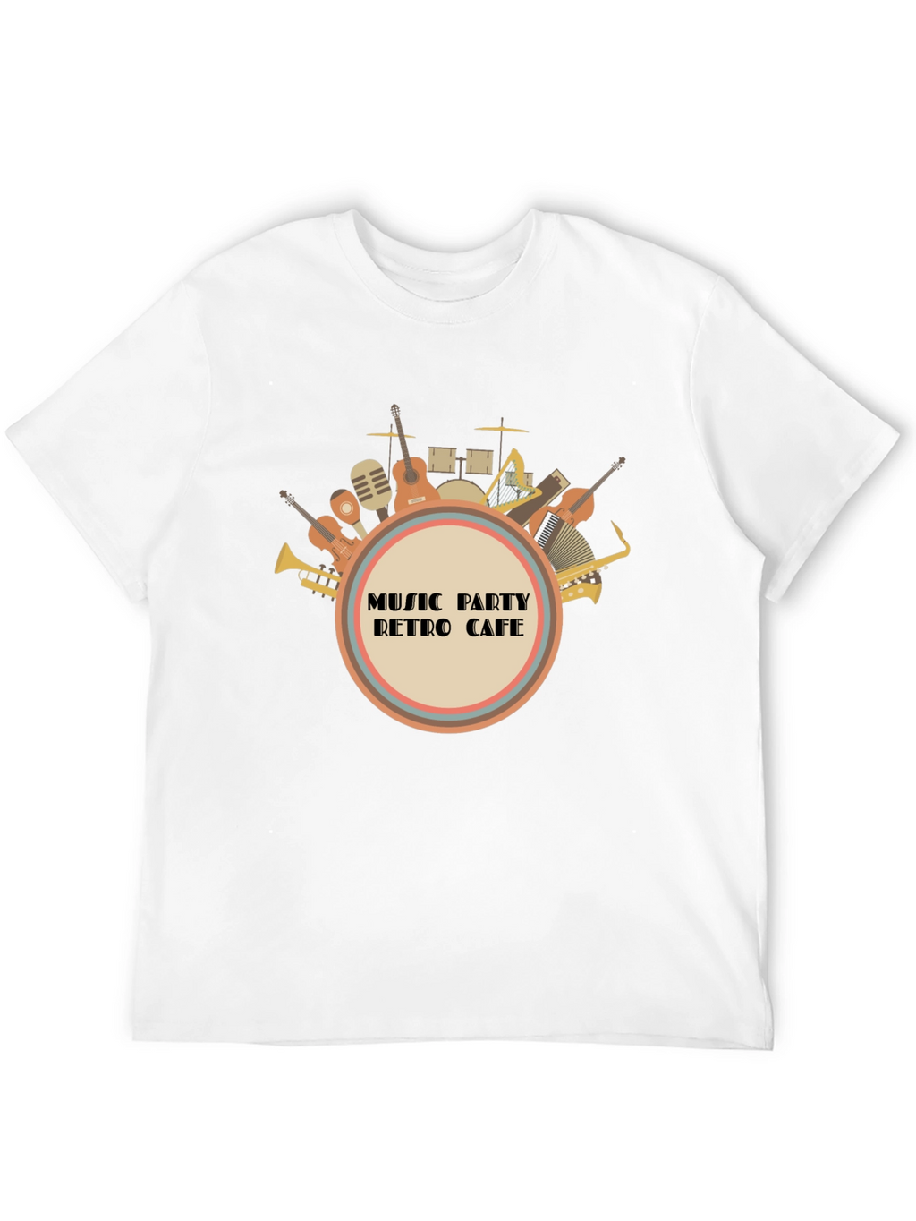Music Party Retro Cafe Graphic Tee