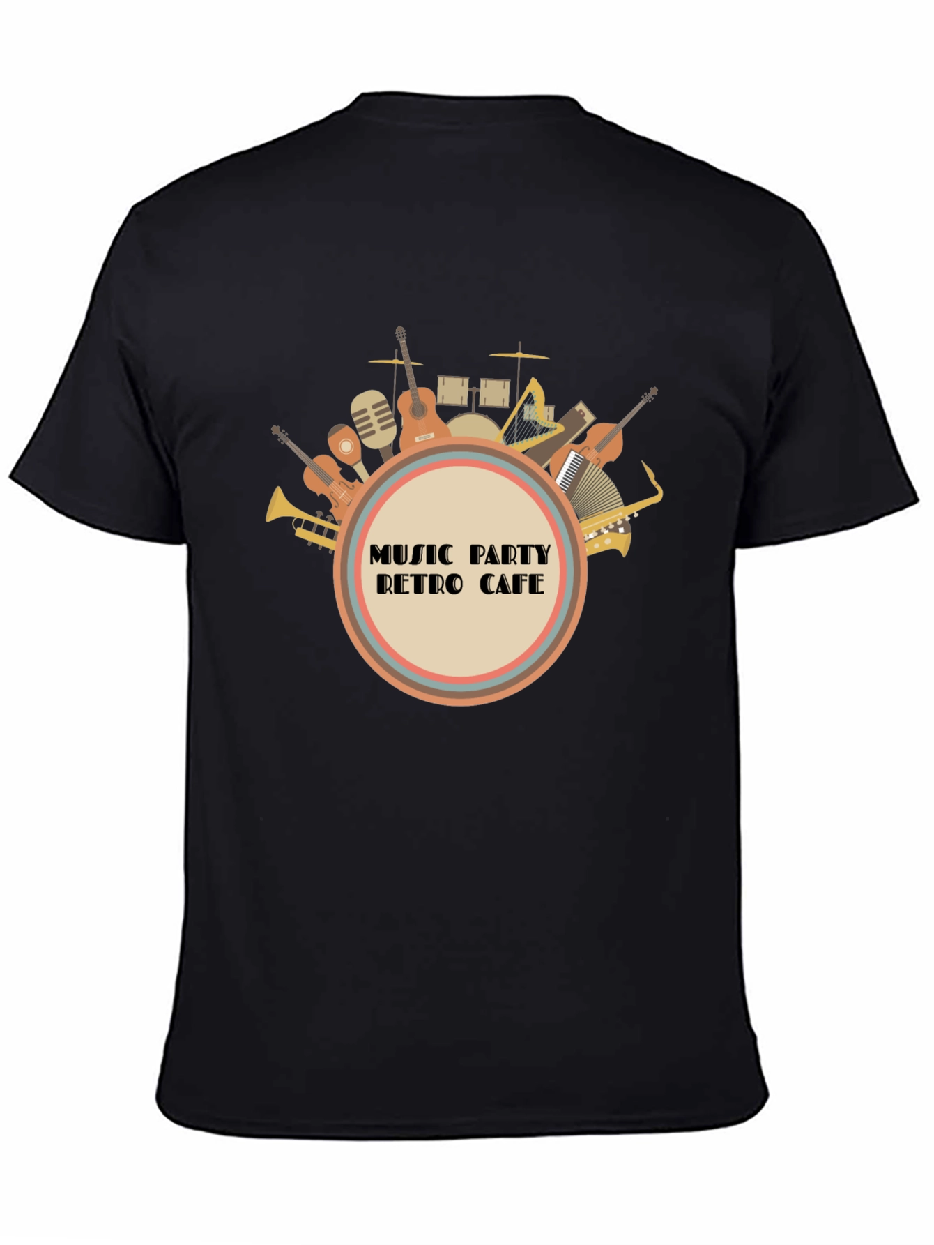 Music Party Retro Cafe Graphic Tee