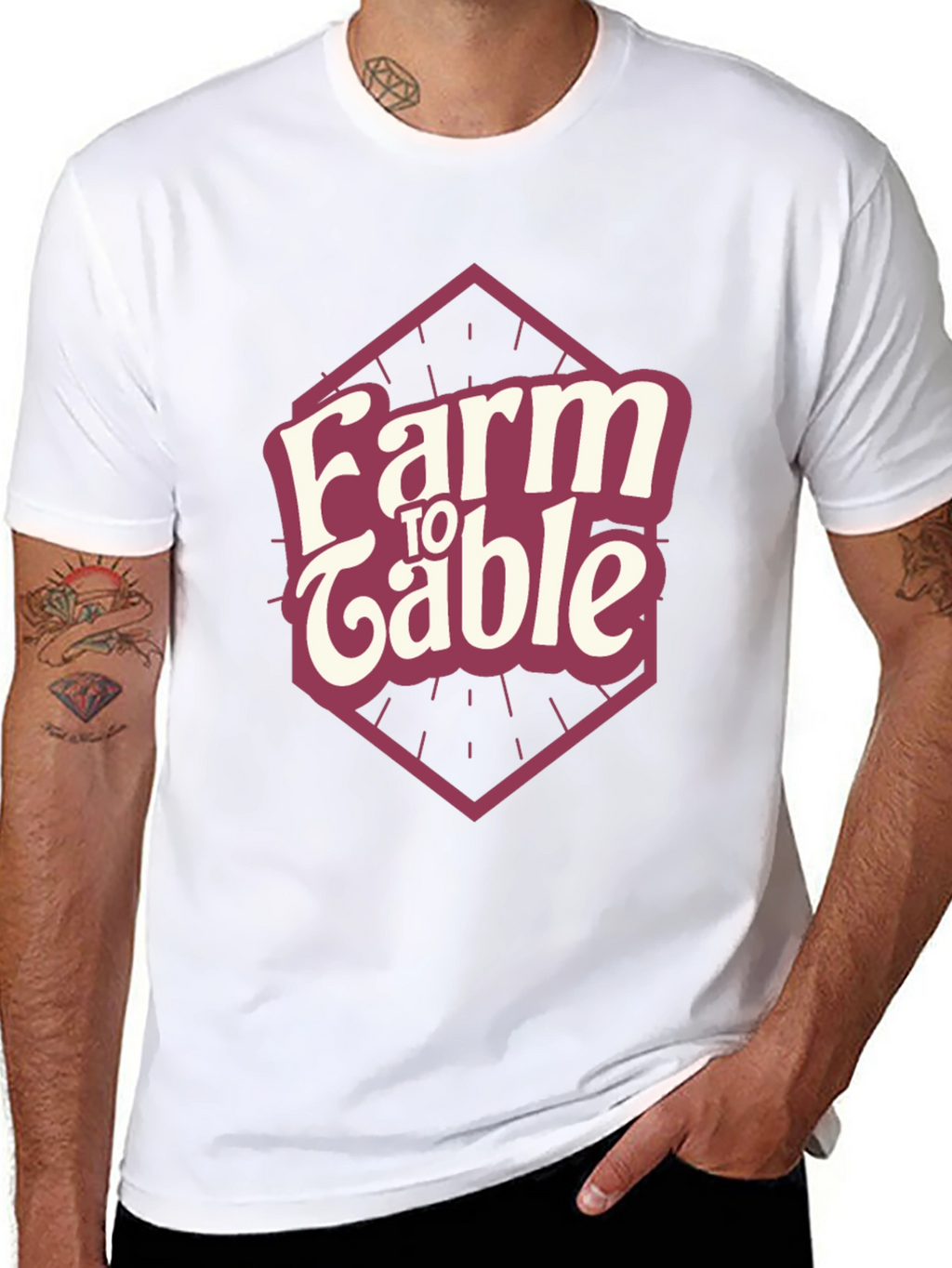Farm to Table Graphic Tee - Eco-Friendly Cotton