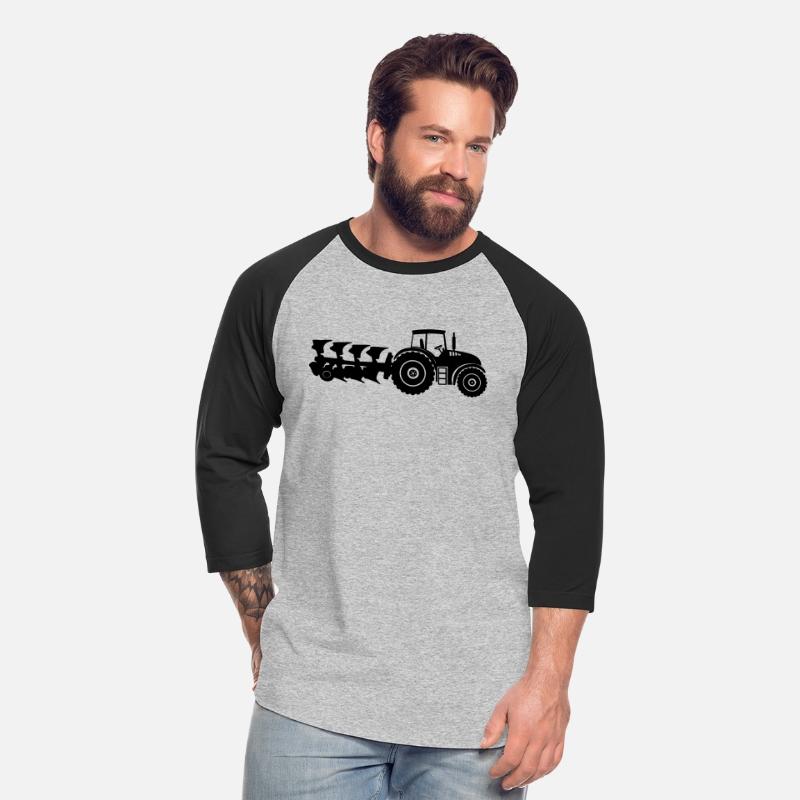Tractor with big plow l