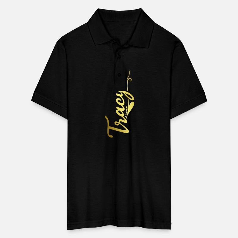 Tracy Name Faux Gold Tulip Flourish