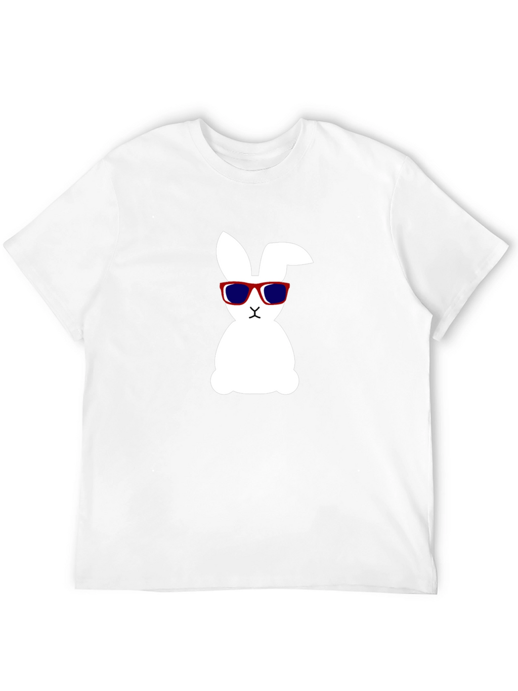 Cool Bunny Graphic Tee - Black Cotton Shirt