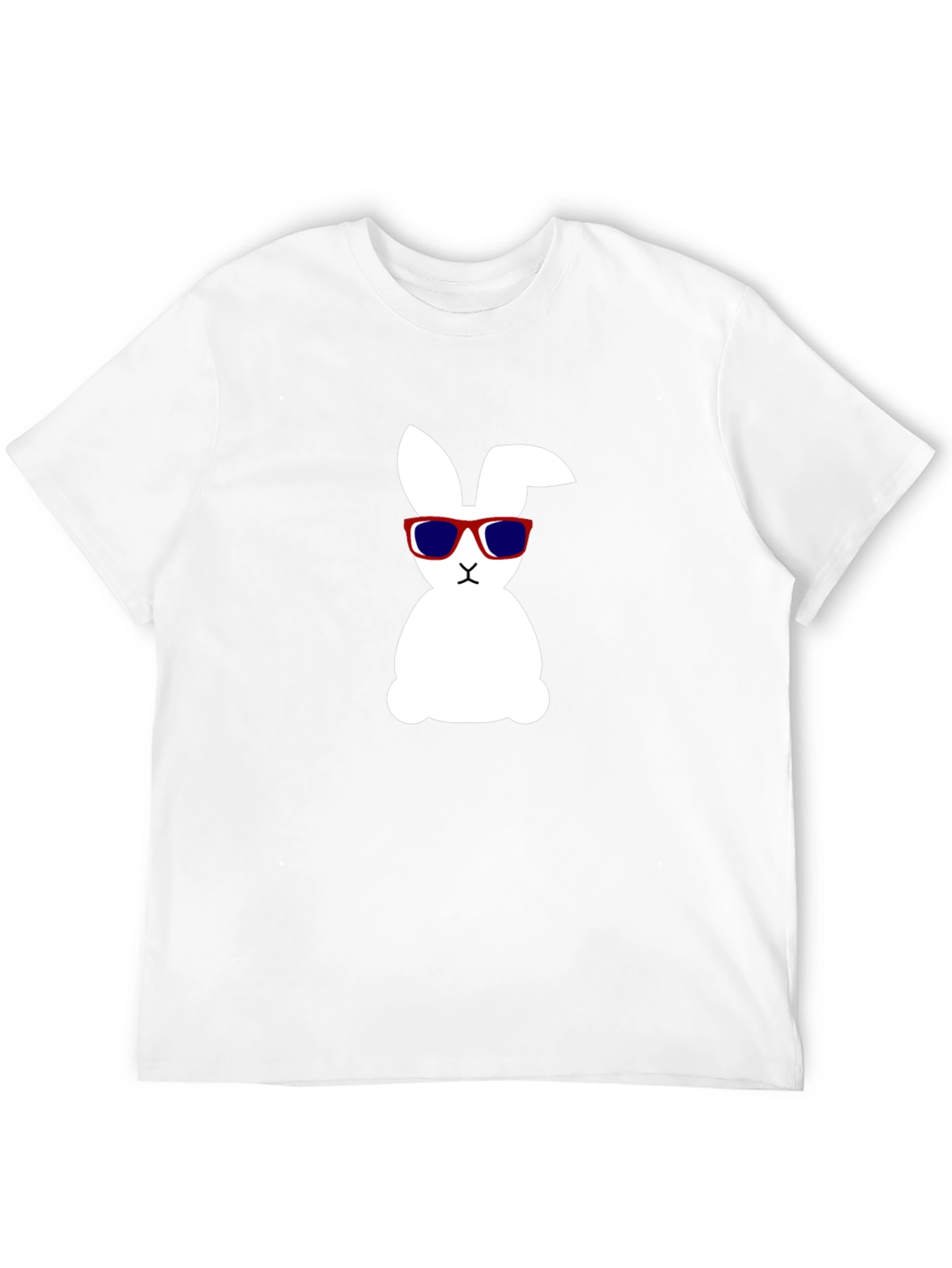Cool Bunny Graphic Tee - Black Cotton Shirt