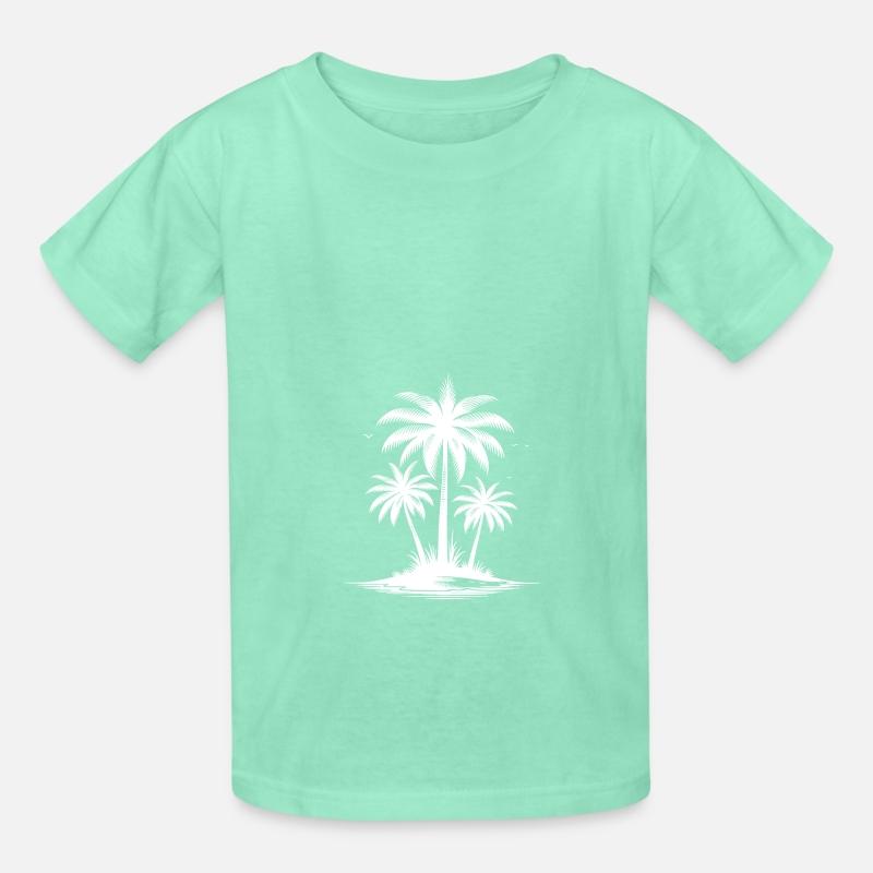 Tropical Beach With Palm Trees