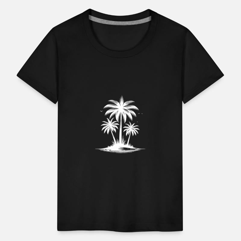 Tropical Beach With Palm Trees