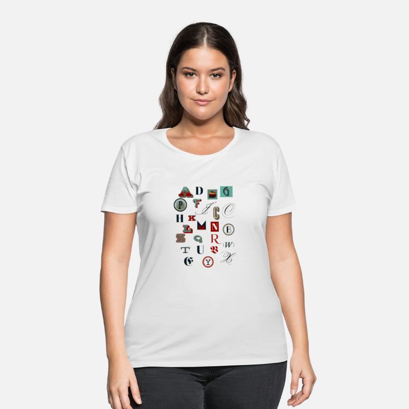 Tshirt Random letters classic type