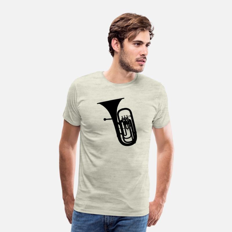 Tuba wind instrument shadow