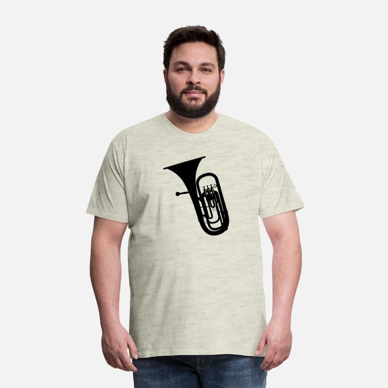 Tuba wind instrument shadow