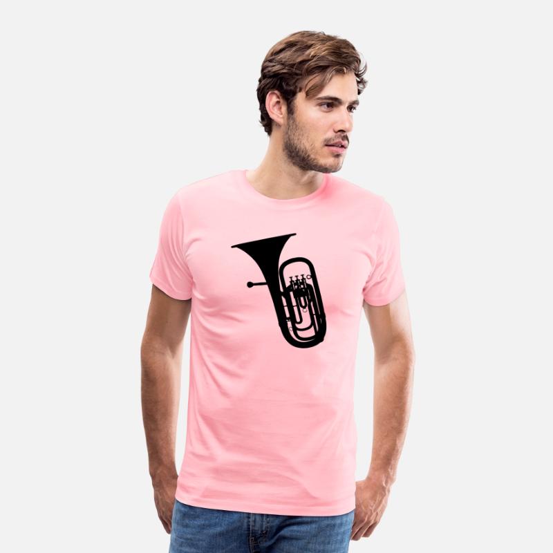Tuba wind instrument shadow