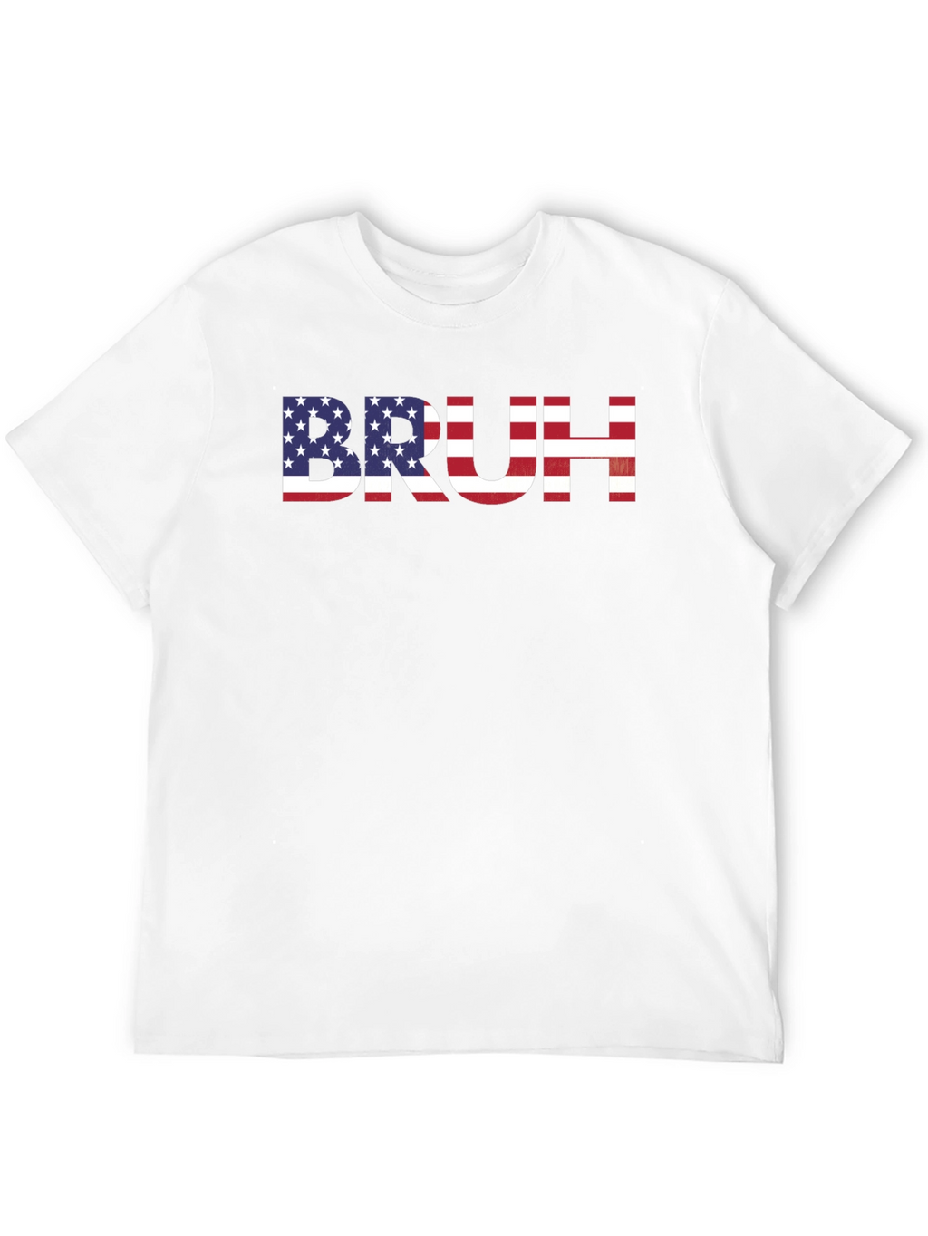 American Flag Bruh Graphic T-Shirt