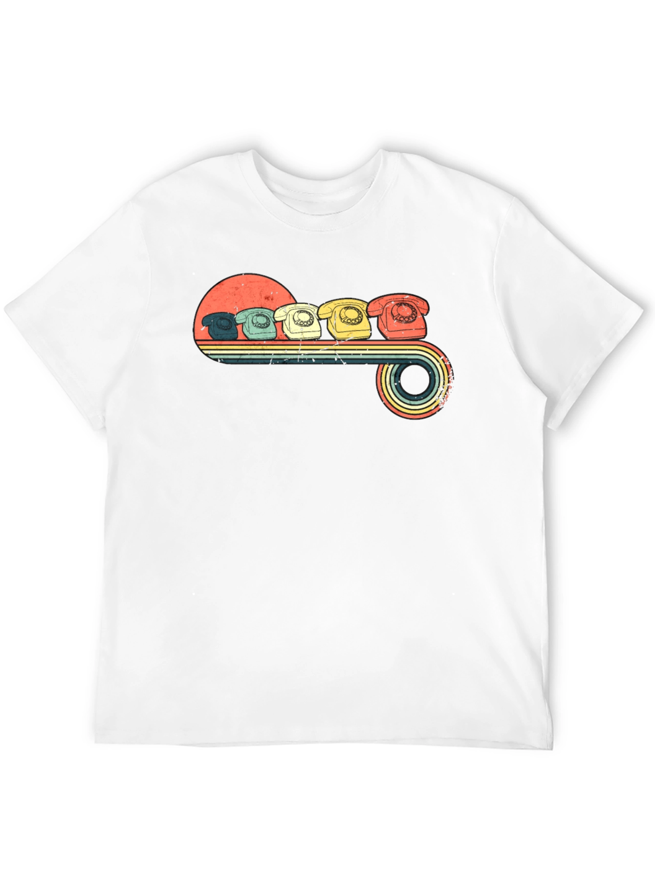 Vintage Rotary Phones Graphic T-Shirt