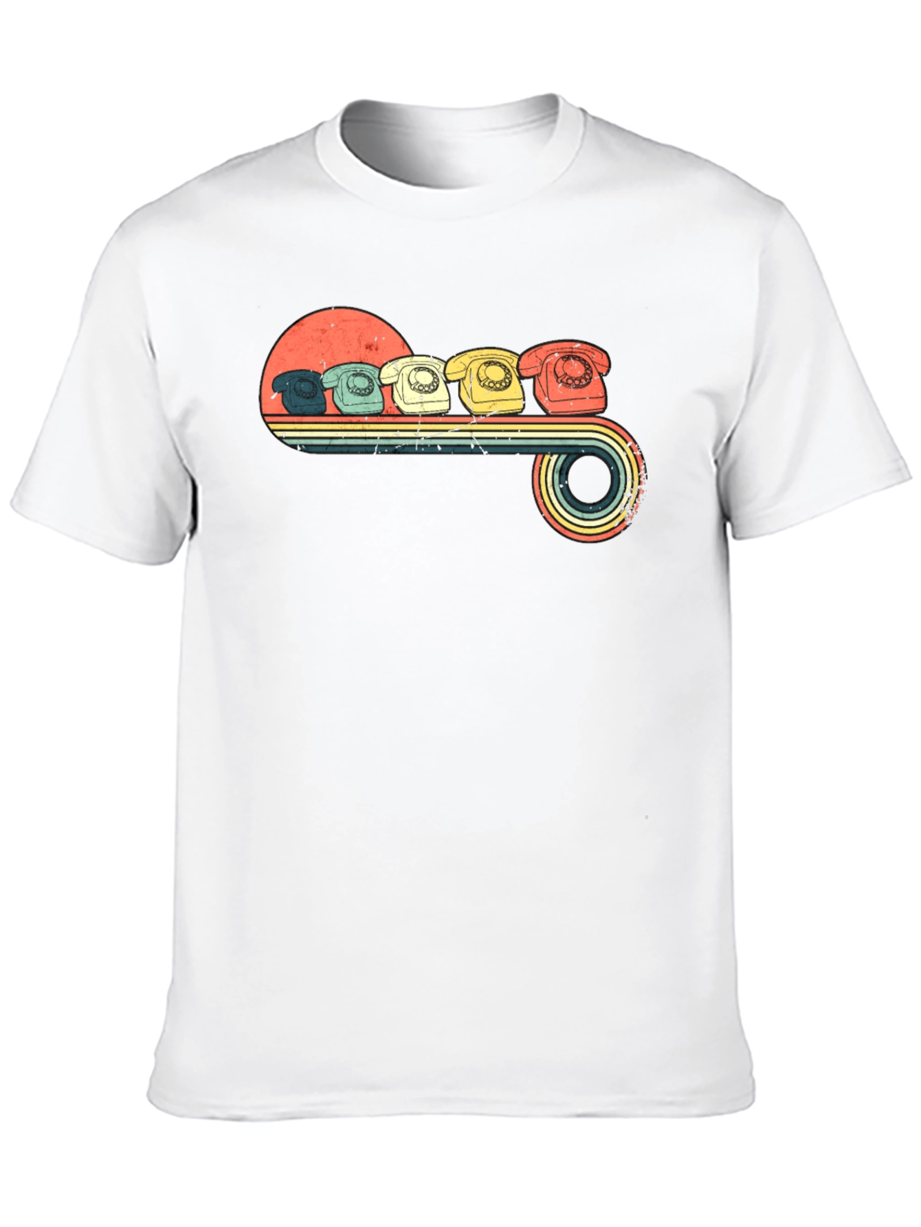Vintage Rotary Phones Graphic T-Shirt