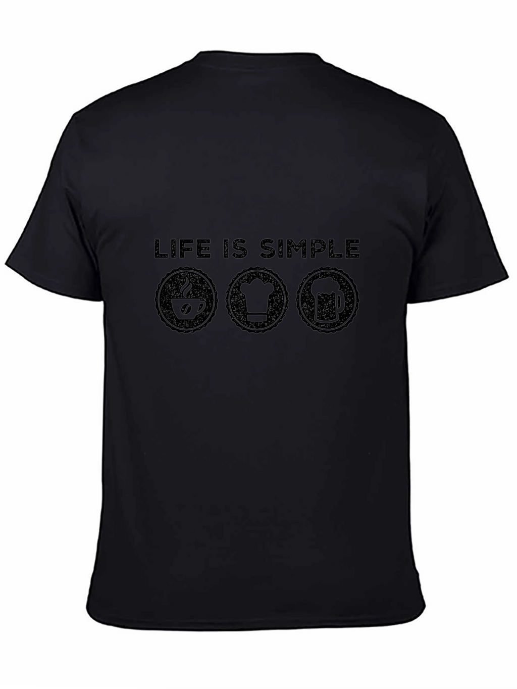 Life is Simple T-Shirt - Coffee Chef Beer