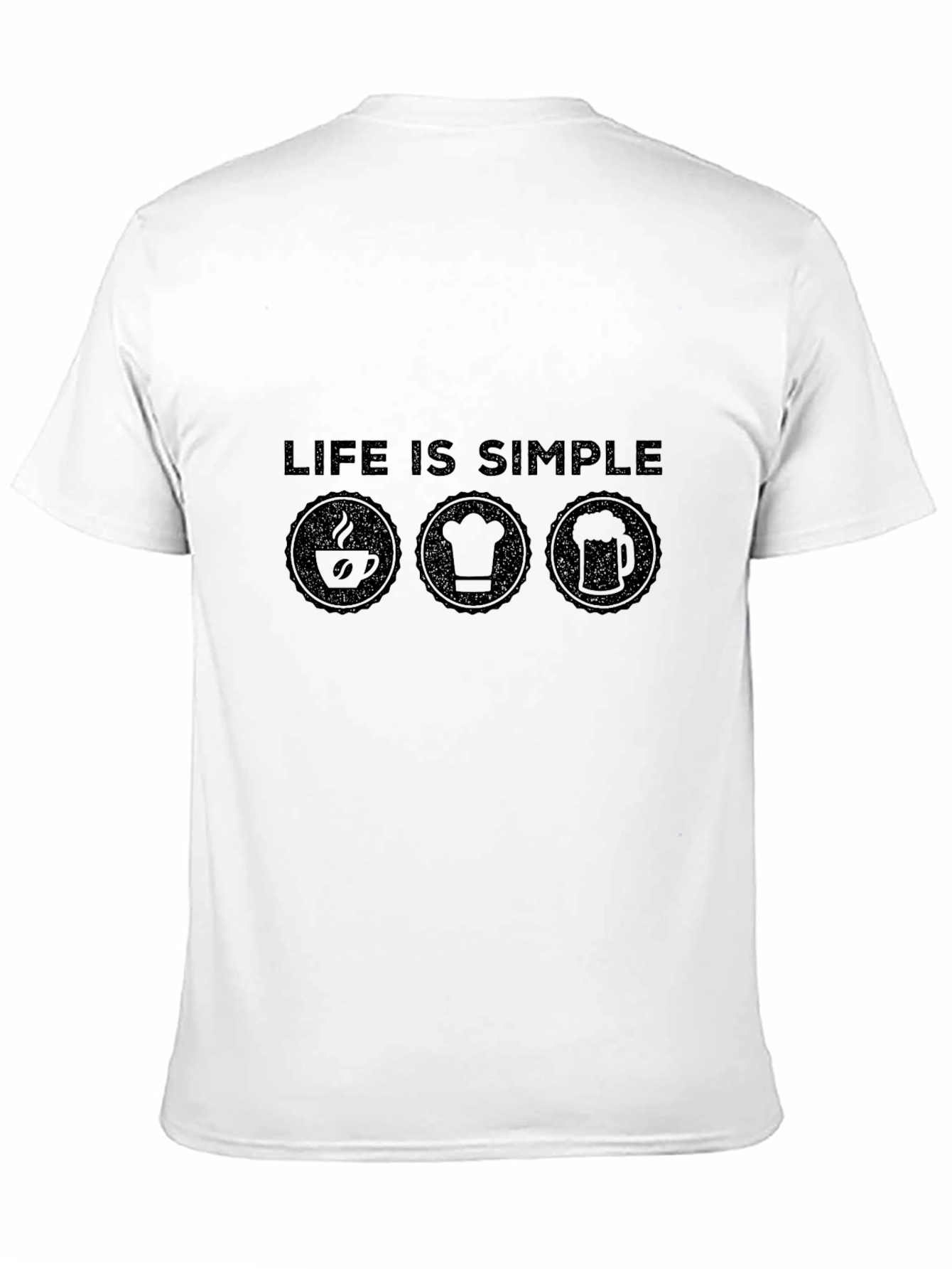 Life is Simple T-Shirt - Coffee Chef Beer