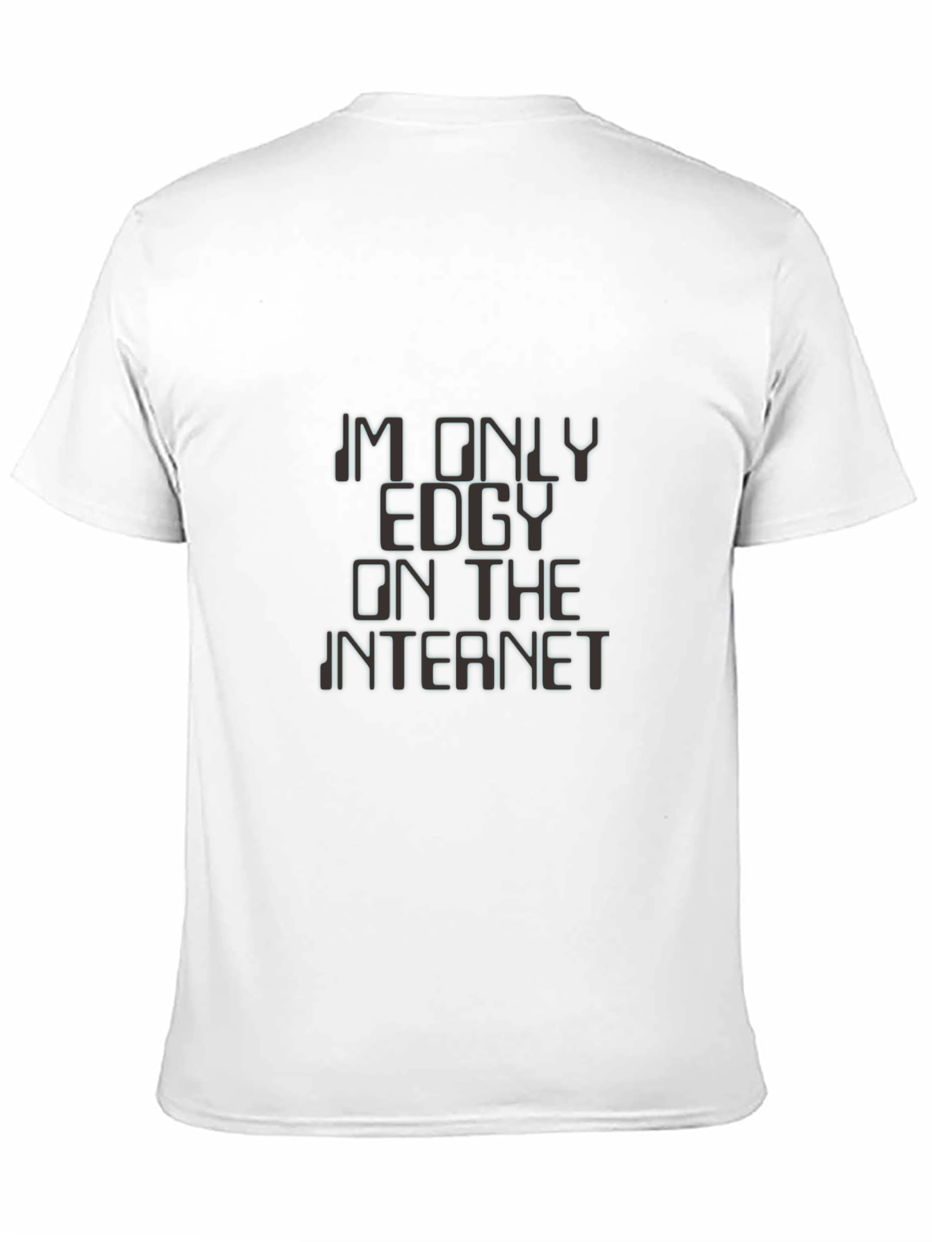 Edgy Internet T-Shirt - Black Graphic Tee