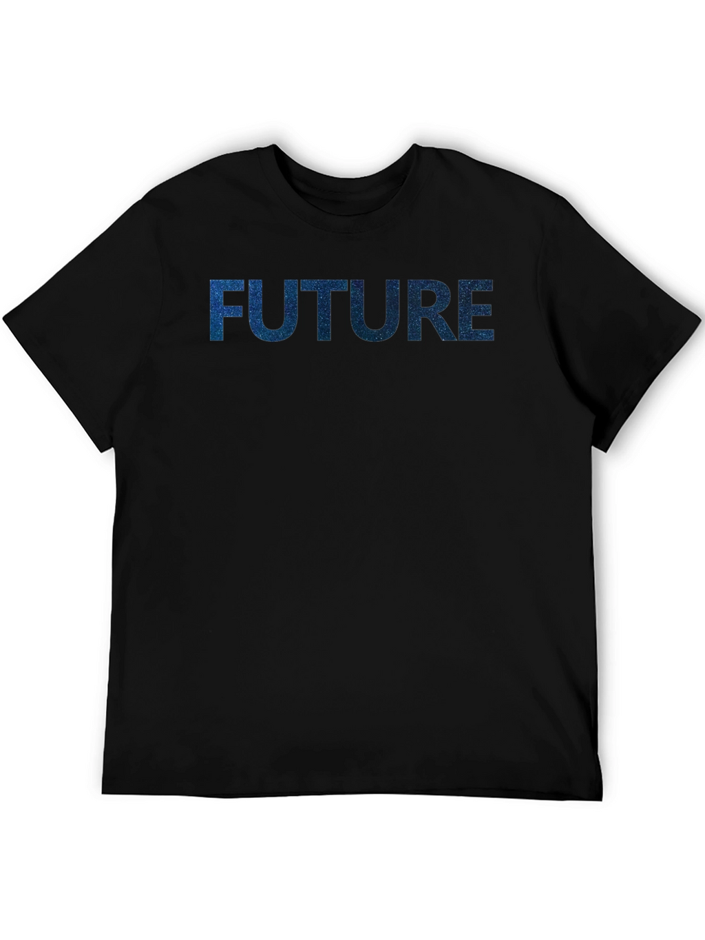Future Galaxy Print Black T-Shirt