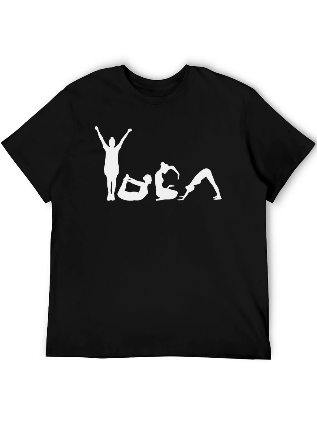 Yoga Pose Graphic Tee - Unisex Black T-Shirt