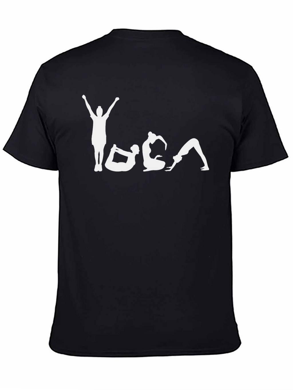 Yoga Pose Graphic Tee - Unisex Black T-Shirt