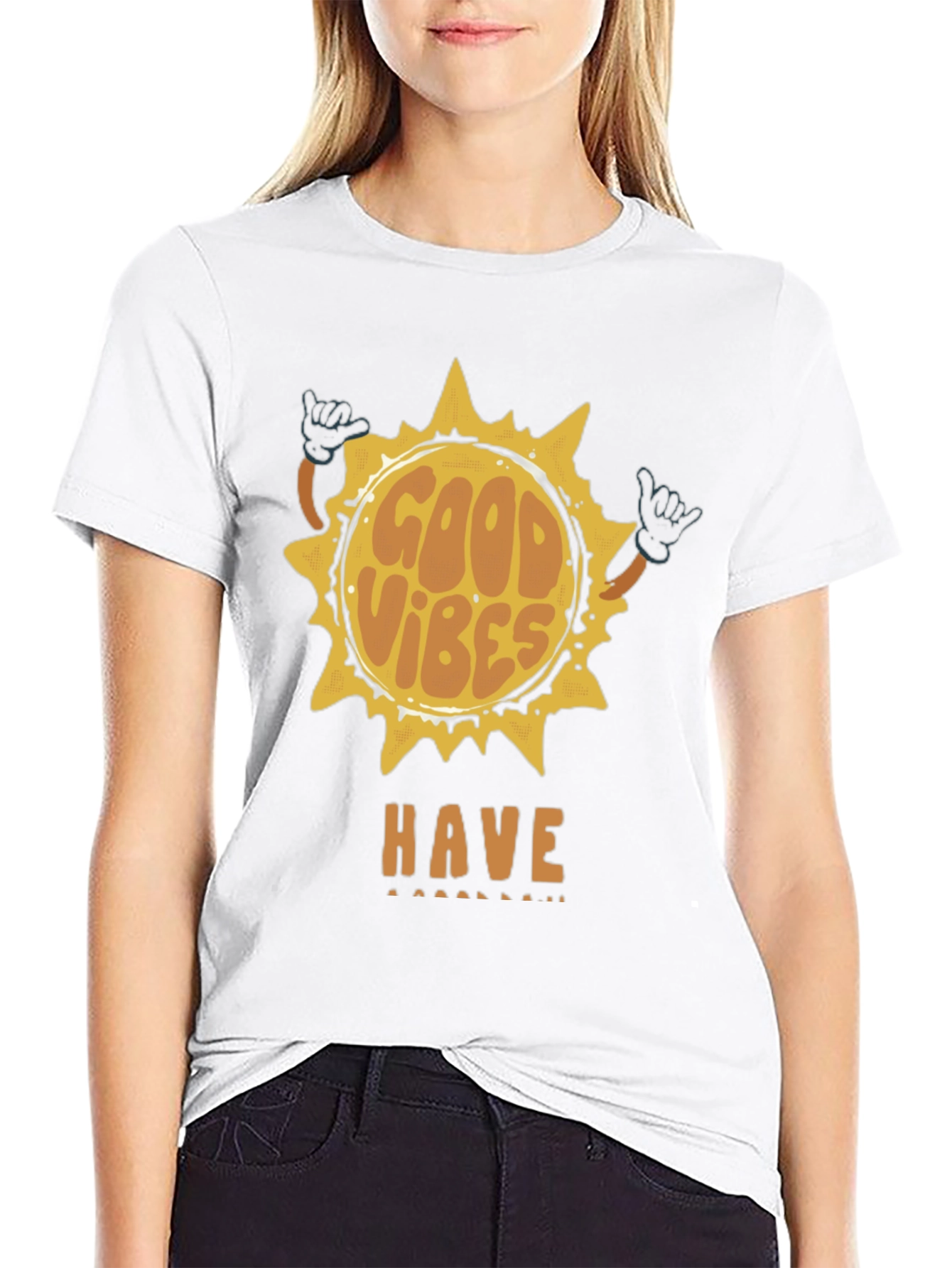 Good Vibes Graphic T-Shirt - Black